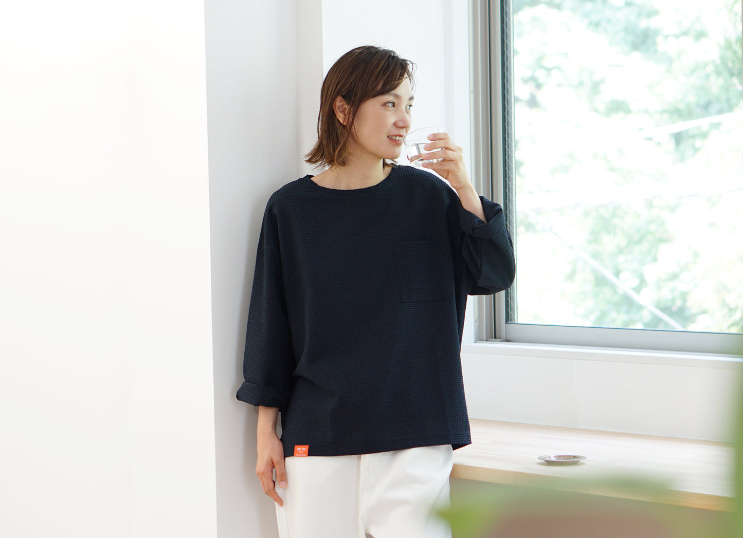 ノーブラで風を感じるそよかぜTシャツ (長袖)