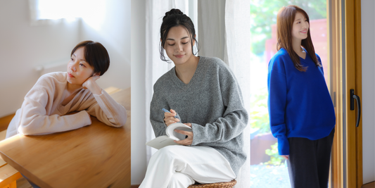 【新作紹介】1枚できまるVネックニット - リラックスなのに、きちんと。