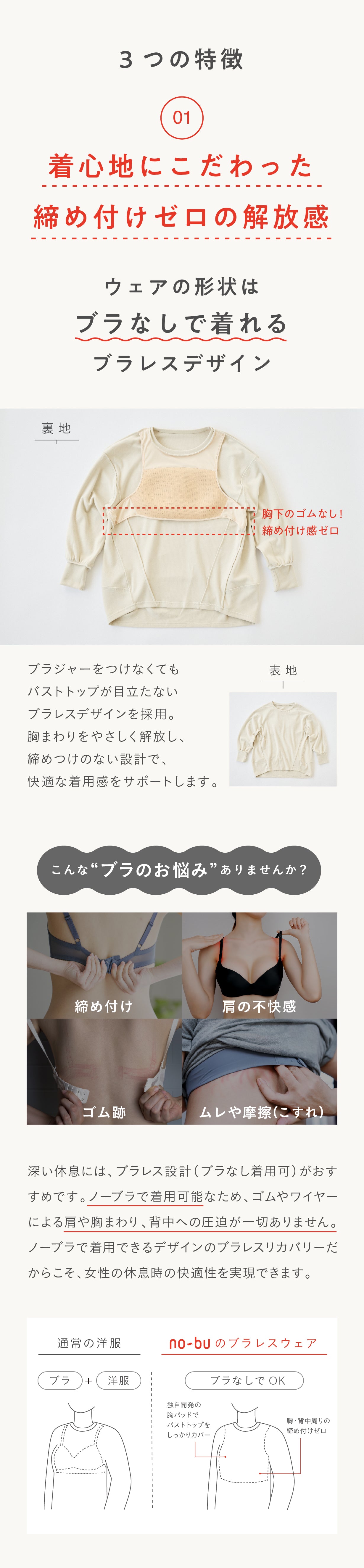 no-bu Braless Recovery – ブラレスウェアno-bu