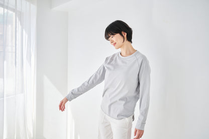 長袖ブラレスカットソー（イージーケア/フィット）