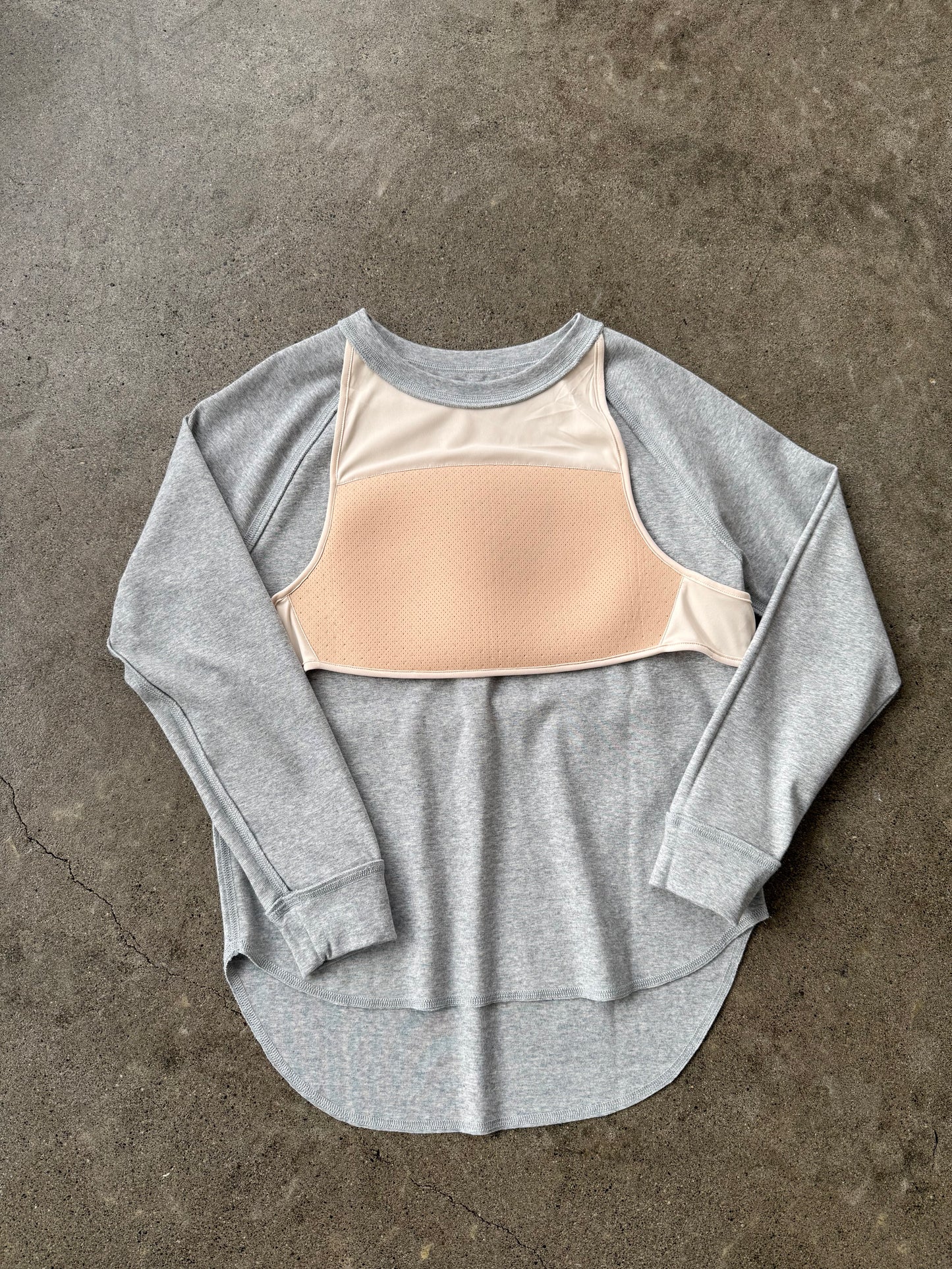 長袖ブラレスカットソー（イージーケア/フィット）