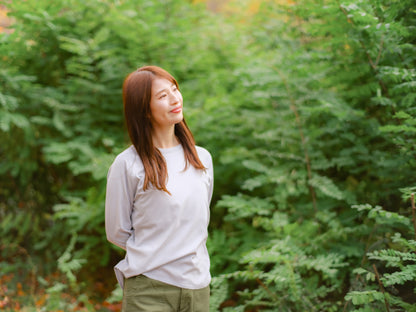 長袖ブラレスカットソー（イージーケア/フィット）