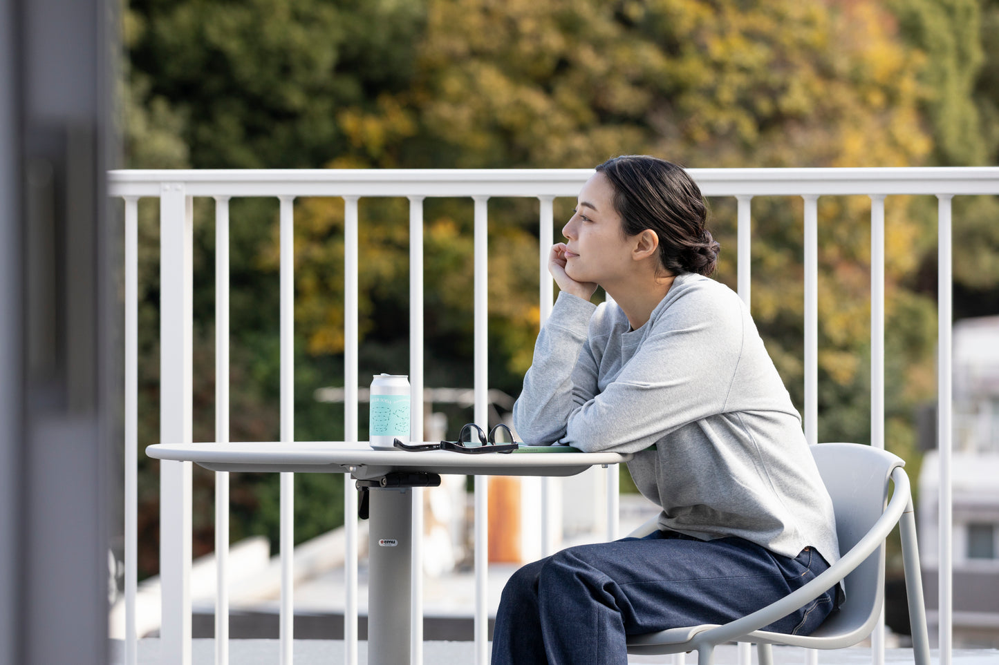 長袖ブラレスカットソー（イージーケア/フィット）