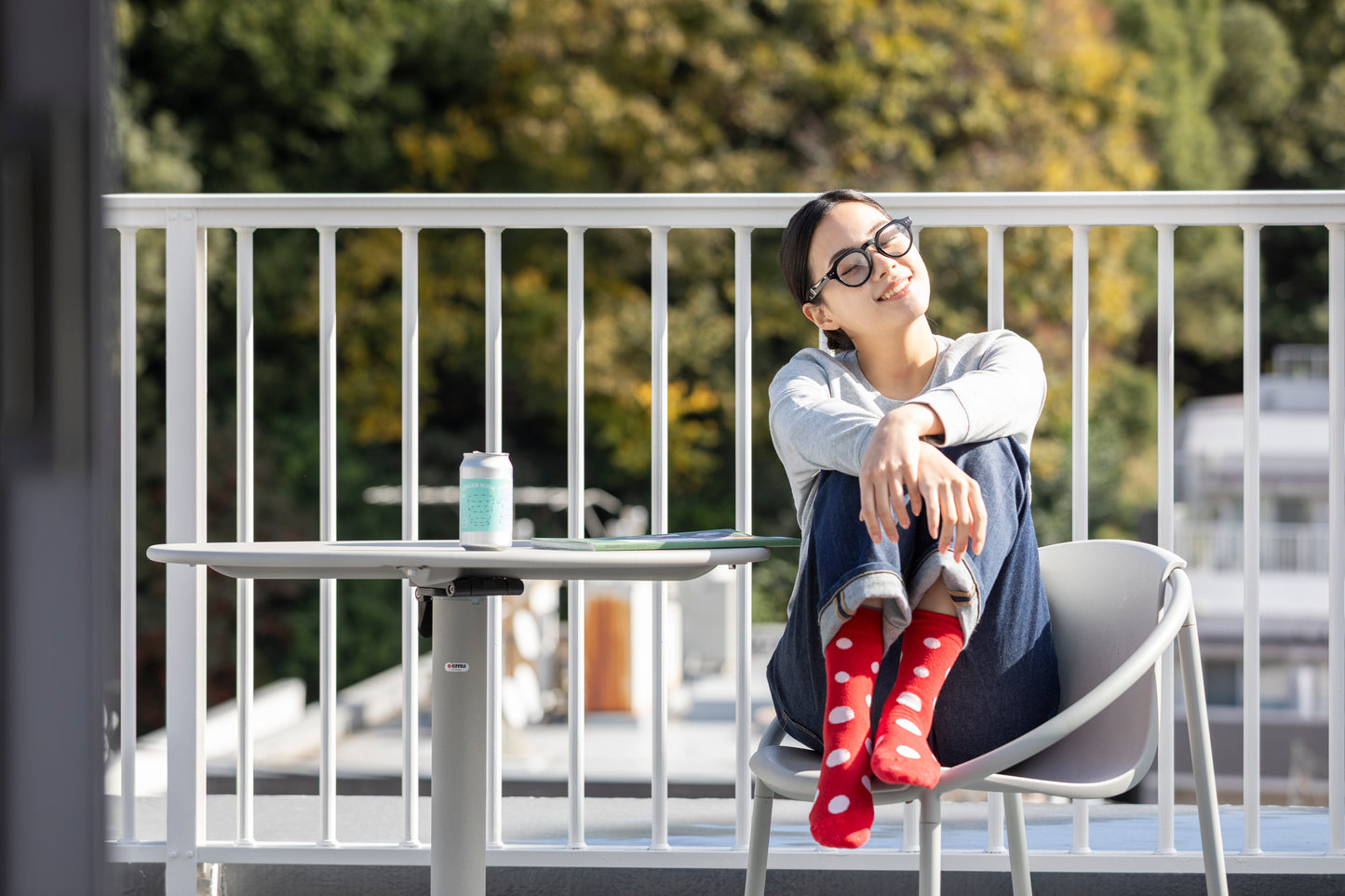 長袖ブラレスカットソー（イージーケア/フィット）