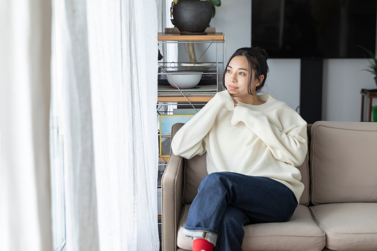 ブラレスセーター（ラウンド）