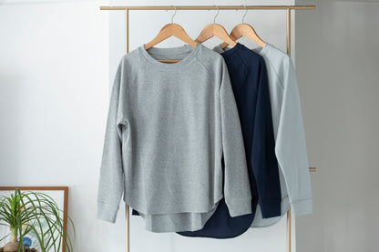 長袖ブラレスカットソー（イージーケア/フィット）